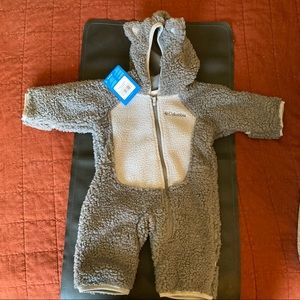 NWT Columbia Infant Fuzzy Fleece Suit 0-3